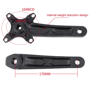 Juego de Bielas IXF de Aluminio Ligero para Bicicleta de Montaña, de Tres Discos, 104BCD, 170 mm, Orificio Cuadrado, 32/34/36/38T, para Bicicletas de Carretera - Product Image 3
