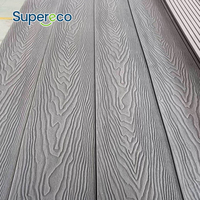 Planches de terrasse en composite bois-plastique résistant aux UV, 12 mm, grain de bois, ignifuges, pour terrasse extérieure