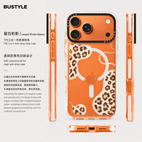 Nouveauté Coque de protection magnétique transparente de luxe en TPU+PC+TPE 360° avec logo personnalisé peint par UV pour 18 Pro Max