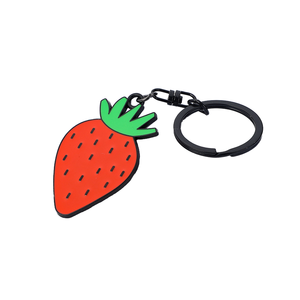 LLavero de Metal de aleación de Zinc con logotipo personalizado, llavero de esmalte de piña de Anime de dibujos animados de frutas 3D para mujer, etiquetas bonitas para llaves - Product Image 2