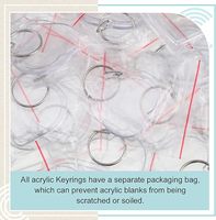 Porte-clés vierges en acrylique en forme de cœur pour insertion de photo, avec cadre transparent de qualité supérieure, pour cadeau de luxe rapide