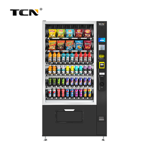 Distributeur automatique de collations grande capacité pour aliments et boissons avec options de paiement par pièces, espèces et carte pour bureau/hôpital - Product Image 1