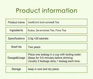 Compléments alimentaires biologiques, thé aux herbes chinoises, thé détox, thé biologique à marque privée, thé santé biologique - Product Image 4