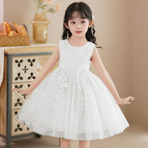 Vestito da festa per neonate Backless elegante pizzo compleanno <span class=keywords><strong>abiti</strong></span> da sposa bambino bambini vestito da principessa per 2-12 anni vestiti del bambino - Product Image 3