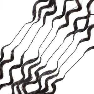 Extension per <span class=keywords><strong>capelli</strong></span> all'ingrosso con piume, a doppia trama, all'uncinetto, 100% <span class=keywords><strong>capelli</strong></span> umani vergini, pre-stirati, ricci profondi, per trecce Boho - Product Image 4