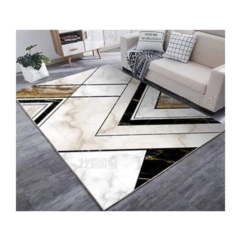 Wholesale Anti Slip Polyester Washable Carpets And Rugs Living Room Home Hotel Carpet