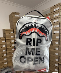 Ba lô họa tiết cá mập thời trang rõ ràng Phong cách thể thao thông thường - Product Image 2