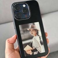 Coque de Téléphone JOYPORODO B287 NFC Smart E Ink 4.0 en PC avec Écran DIY pour iPhone 16 15 14 13 Pro Max