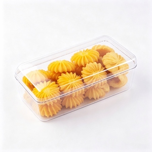 Coque à pâtisserie transparente réutilisable en PS avec couvercle amovible pour mousse ronde, carrée, cheesecake, tiramisu, desserts froids et sucrés – Vente chaude - Product Image 2
