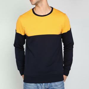 Nueva sudadera de 2 tonos para hombre de la mejor calidad al por mayor 100% algodón hecho precio barato tamaño disponible sudaderas de invierno básicos - Product Image 1