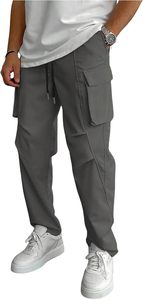 <span class=keywords><strong>Pantaloni</strong></span> Cargo da Uomo RoseSeek <span class=keywords><strong>con</strong></span> Coulisse in Vita, Stampa Camouflage All-Over, Stile Streetwear <span class=keywords><strong>con</strong></span> Tasche, 100% Poliestere - Product Image 6