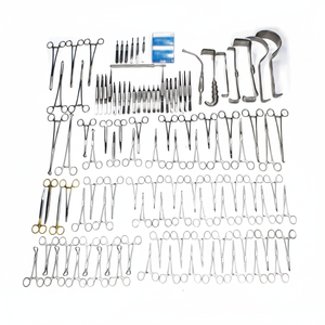 108 pièces ensemble d'instruments chirurgicaux de laparotomie de base Kit complet de chirurgie abdominale outils en acier inoxydable de qualité médicale - Product Image 1