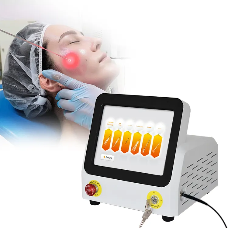 2022 plus récent professionnel fibre optique lifting du visage endolaser resserrement de la peau lipolyse faciale 1470nm liposuccion laser machine