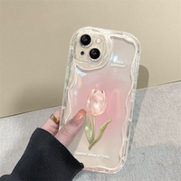 Motif de fleur de tulipe impression coque de téléphone de Protection complète pour vivo V60 Lite V60 V50 Lite Y31 Y21d Y400 Y39 Y19 couverture