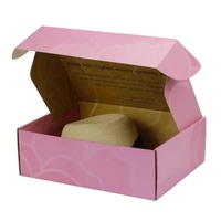 Logo personnalisé imprimé recyclable boîte d'expédition postale Rectangle serrure d'oreille emballage en papier carton ondulé avec estampage