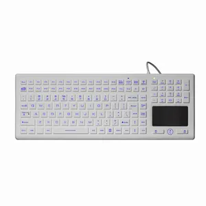 IP68 Водонепроницаемая медицинская клавиатура силиконовая клавиатура со встроенной сенсорной панелью