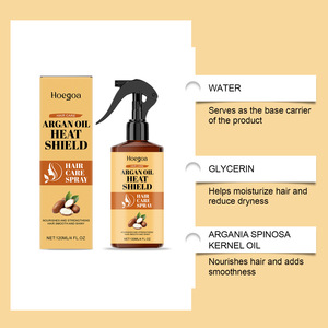 Spray protecteur thermique pour cheveux, soin capillaire à l'huile d'argan, brillance et réparation des cheveux abîmés, hydratant, marque privée OEM - Product Image 5