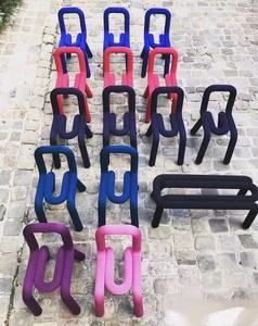 Sedia da Pranzo Moderna per Villa, Scultorea in Lacca Nera - Product Image 6