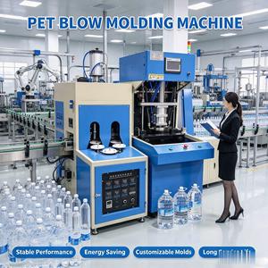 Máquina de Moldeo por Soplado Semiautomática de Bajo Precio para Botellas de PET de 2L, con Motor PLC y Rodamientos, Alta Productividad - Product Image 1