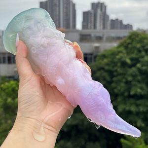 YOCY - Nuevo Dildo de Fantasía, Tapón Anal de Silicona con un Diseño Encantador, Dildo con Cuatro Tamaños de Cuernos - Product Image 4