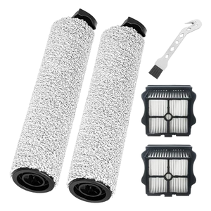Filtre à rouleaux de brosse réutilisable pour nettoyeurs vapeur <span class=keywords><strong>Tineco</strong></span> <span class=keywords><strong>Floor</strong></span> <span class=keywords><strong>One</strong></span> <span class=keywords><strong>S5</strong></span> IFLOOR 5, pièces de rechange, 2 rouleaux de brosse + 2 filtres - Product Image 1