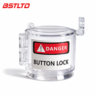Dispositif de verrouillage à bouton-poussoir, couvercle de sécurité PC LOTO pour interrupteur d'arrêt d'urgence, panneau électrique industriel transparent CE