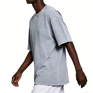 T-shirt décontracté 100 % coton 220 GSM de haute qualité, grande taille, surdimensionné, personnalisé, imprimé et brodé - Product Image 2