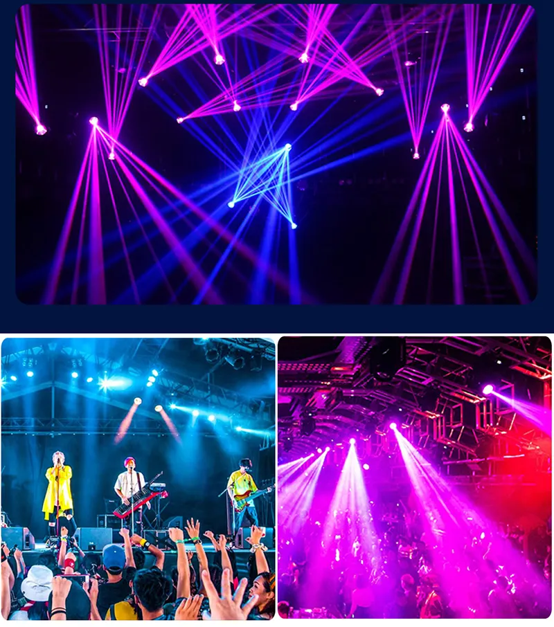 Dj MINI 7R 230W Beam Light Dmx Led Luz con cabezal móvil Mini Sharpy Luces de haz móvil para escenario Night Club Party