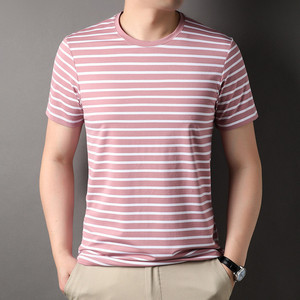 T-shirt da uomo in jersey a vestibilità ampia, ultimo modello, 100% cotone, estivo, a maniche corte, tinta unita, casual, stampa digitale, traspirante - Product Image 3