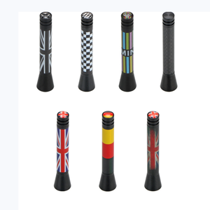 <span class=keywords><strong>Antenne</strong></span> de voiture courte de 3 pouces en alliage d'aluminium, motif drapeau, <span class=keywords><strong>antenne</strong></span> de toit pour <span class=keywords><strong>MINI</strong></span> <span class=keywords><strong>Cooper</strong></span>, remplacement universel à fixation par vis - Product Image 2