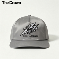 Gorra de Béisbol de 5 Paneles, Plateada, de Satén, de Alta Calidad, Personalizada al por Mayor, con Visera Plana, Logotipo Bordado, Cálida para Invierno, Ajustable, Unisex