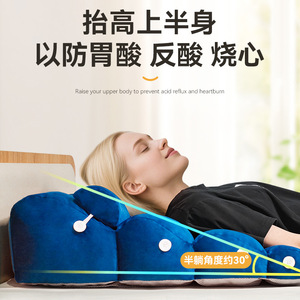 Li Ke anti-backflow slope pillow, bed backrest pillow <b>for</b> the elderly and pregnant women, bed rest pillow <b>for</b> prolonged lying - Product Image 5