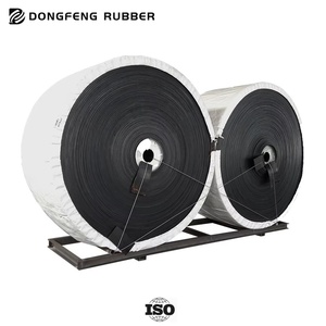 Kum ve çakıl kauçuk konveyörler için alev geciktirici yüksek mukavemetli madencilik sanayi çelik kordon konveyör bandı - Product Image 4