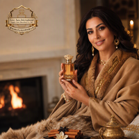Eau de Parfum Golden Amber 50ml, parfum oriental ambré unisexe, flacon en verre cristal, marque privée