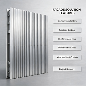 Panel de Revestimiento de Fachada de Aluminio Contemporáneo, Anodizado y Anticorrosión, para Torres de Oficinas de Gran Altura - Product Image 6