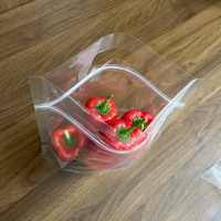 Sac refermable perforé anti-buée de qualité alimentaire de 800g/1kg avec logo personnalisé pour poivrons et légumes frais