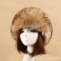 Bandeau en fausse fourrure de renard pour femmes, chapeau de Ski, couvre-oreilles tendance, nouvelle collection hiver