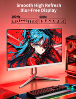 Moniteur sans bordure trois côtés 22 pouces, 1K 120Hz, écran LCD haute fréquence de rafraîchissement, HDMI DP, écran de bureau pour la maison et les entreprises, commande en gros