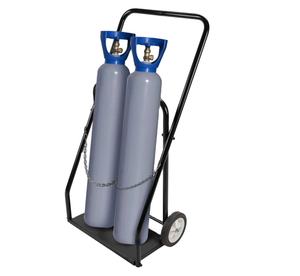Zware Kar Lassen Cilinder Kar Met Twee 6 ''Massief Rubber Wielen Met 2 Scharnieren Gas Zuurstof Fles Acetyleentank Hand Truck - Product Image 1