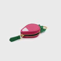 Fruit Coin Holder Sleutelhanger PU Leer Schattig Lichtgewicht Charme met Aardbei Tas Charms Fruit Pouch Sleutelhanger