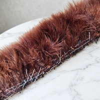 Plumes de Dinde Marabou enfilées de 3-4 pouces pour la pêche, couleurs multiples, vente en gros