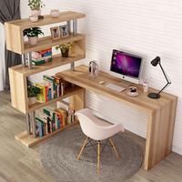 Table d'ordinateur murale pliable moderne, petite table d'ordinateur flottante pliable d'angle avec étagère