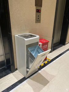 <strong>Customization</strong> OEM <strong>Garbage</strong> Can Corridor Dustbin Stainless Steel Ashtray Rubbish Trash Can Waste <strong>Container</strong> - Product Image 6