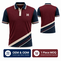 Polo de Golf Personalizado Transpirable con MOQ Bajo, Camiseta Polo Personalizada para Tiendas de Ropa Deportiva