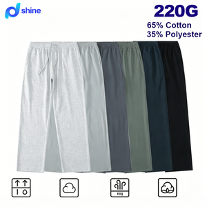 Spring Summer New CoolMax Mid Straight Lightweight Combed Cotton Waterproof Quick-Drying Breathable Casual Sports <strong>Trousers</strong> for - Product Image 1
