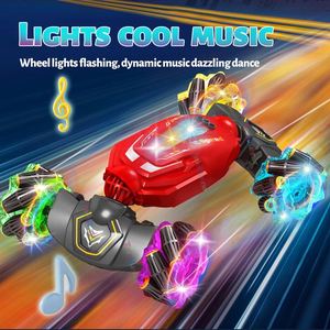 Reloj Mini coche de Control remoto todoterreno juguete grande Ic <span class=keywords><strong>Robot</strong></span> transformador gasolina Rc Detección de gestos coche de Control remoto para niños - Product Image 4