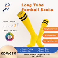Chaussettes de sport montantes pour adultes et étudiants, personnalisées, d'été, fines, rayées, respirantes, très élastiques, pour l'entraînement de football