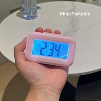 Mini Elektronischer Wecker Countdown-Timer Leuchtende Digitalanzeige Thermometer Kalender Modernes Design Schreibtisch/Tragbar für