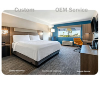 Muebles de Dormitorio de Hotel de Lujo de 5 Estrellas, Estilo Moderno de Alta Gama, Madera de Roble Maciza Ecológica, Hechos a Medida, Comerciales, Fáciles de Montar
