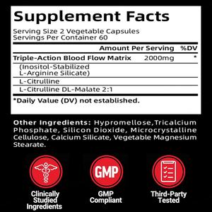 Complément alimentaire personnalisé pour booster l'oxyde nitrique, 120 capsules, soutient la fonction immunitaire des adultes, capsules pour booster l'oxyde nitrique - Product Image 3